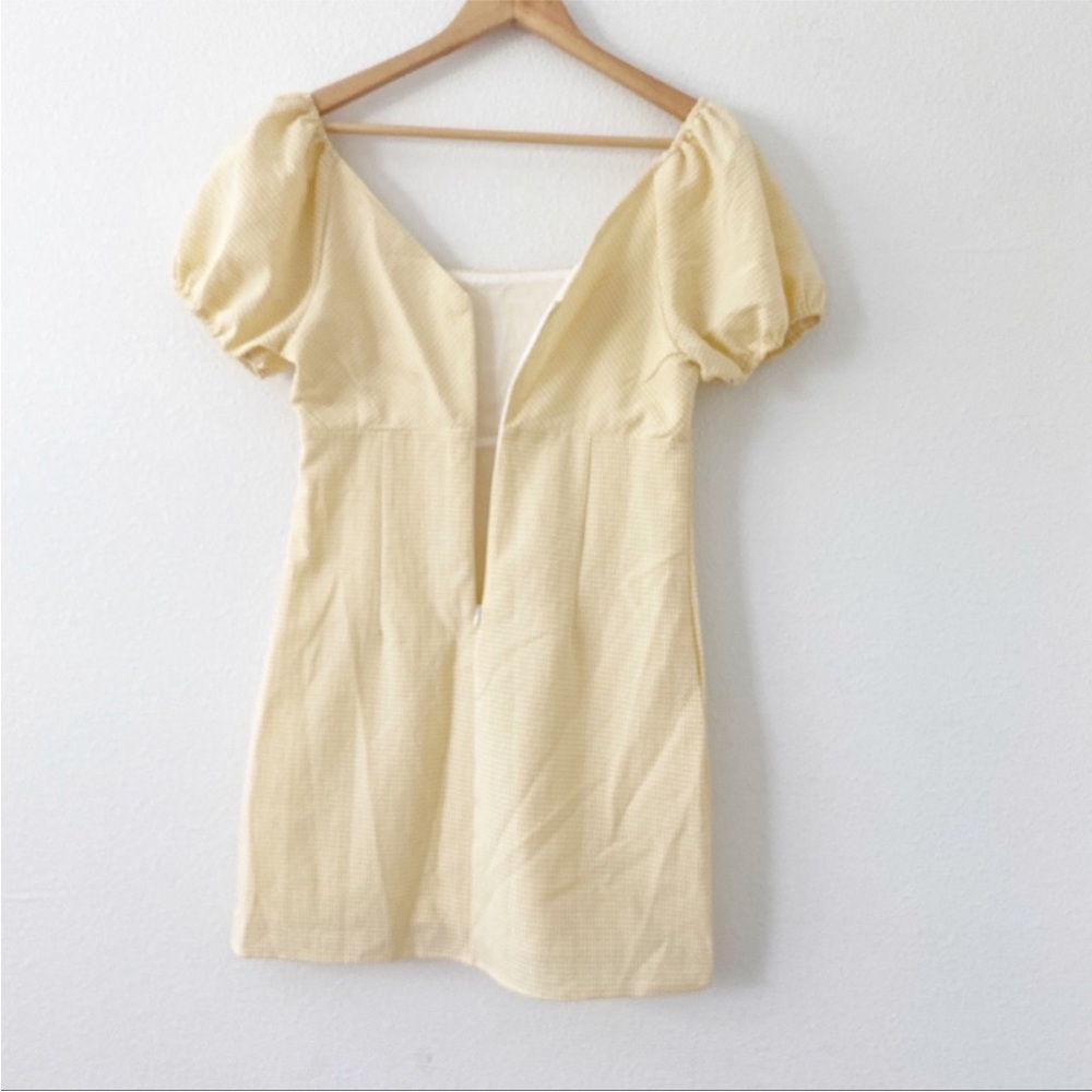 Altar’d State Yellow Gingham Aldrin Dress - Picture 9 of 9
